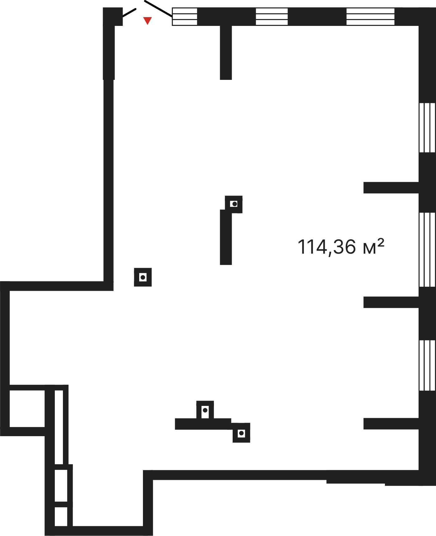 0 комнат, 114,36 м²