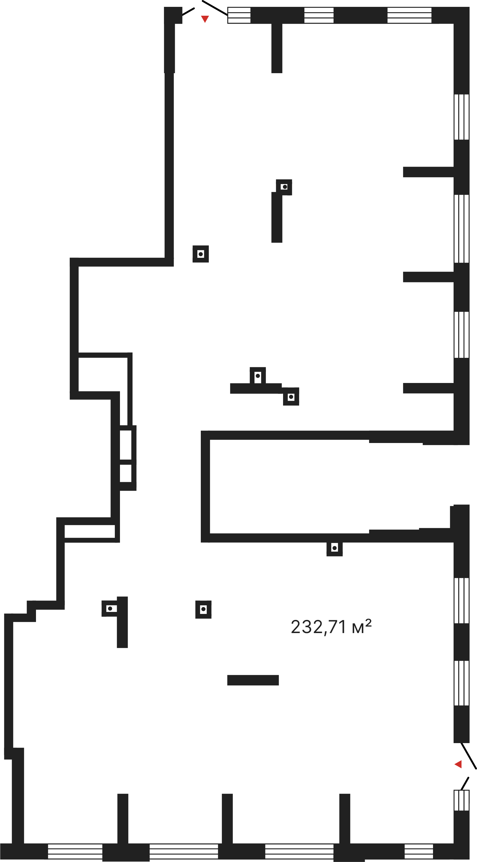0 комнат, 232,71 м²